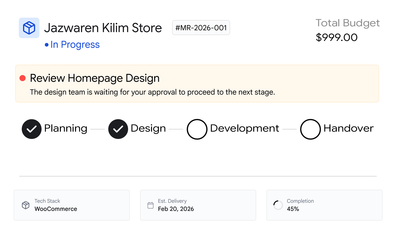 Project Delivery Dashboard